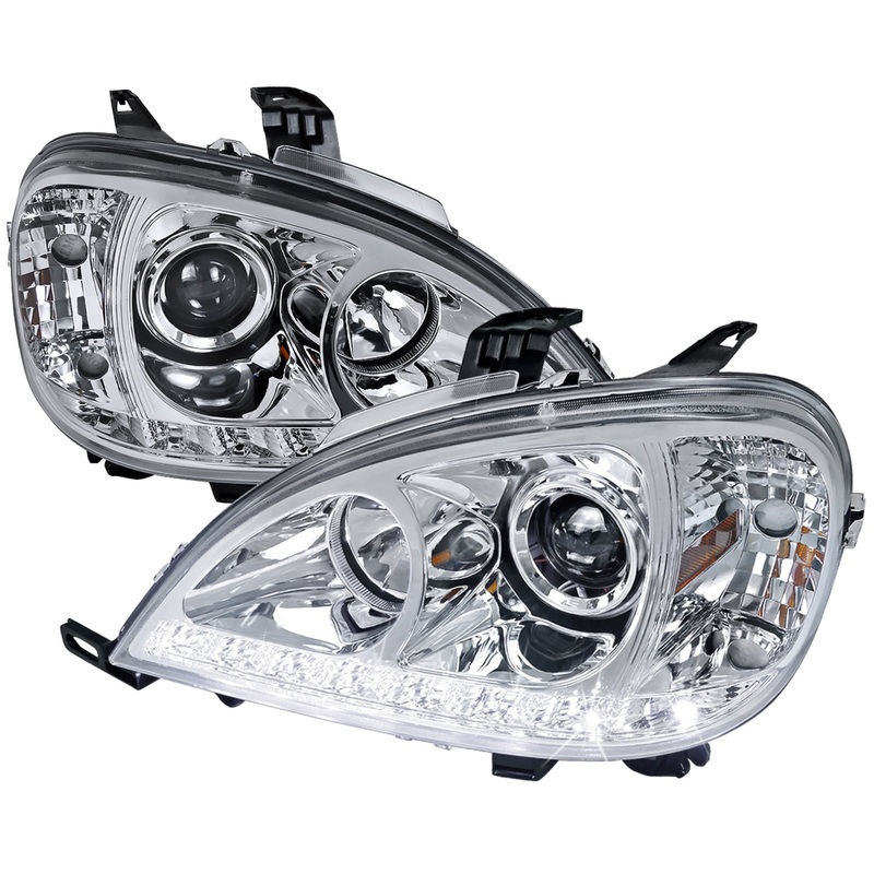 1998-2001 Mercedes Benz W163 ML Class Projector Headlights LED Light