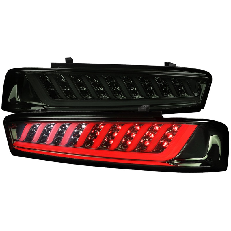 2016-2018 Chevy Camaro Sequential LED Tail Lights Chrome Housing/Smoke Lens