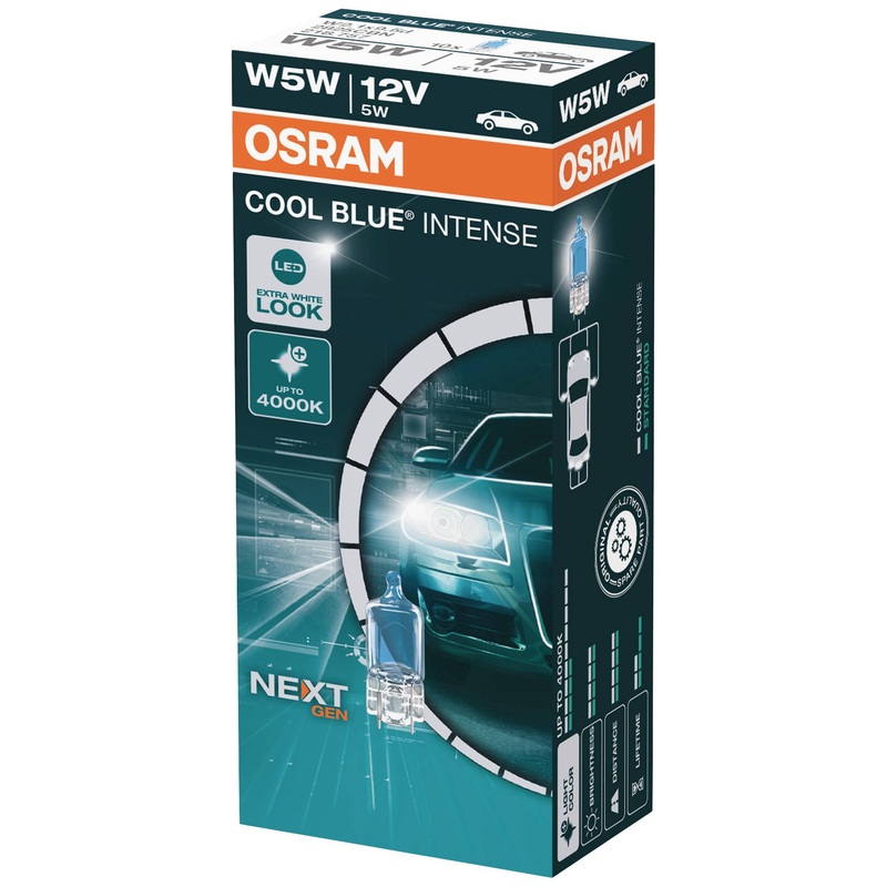 10 X Osram W5W Cool Blue Intense (Next Gen)