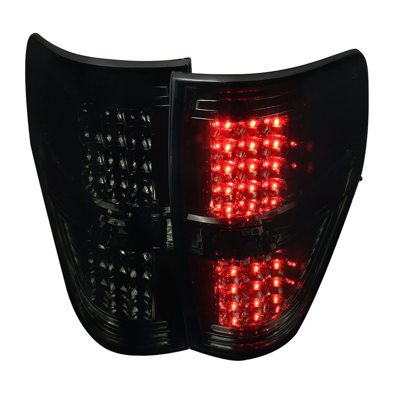2009-2014 Ford F-150 LED Tail Lights – OZ Chrome Housing/Smoke Lens