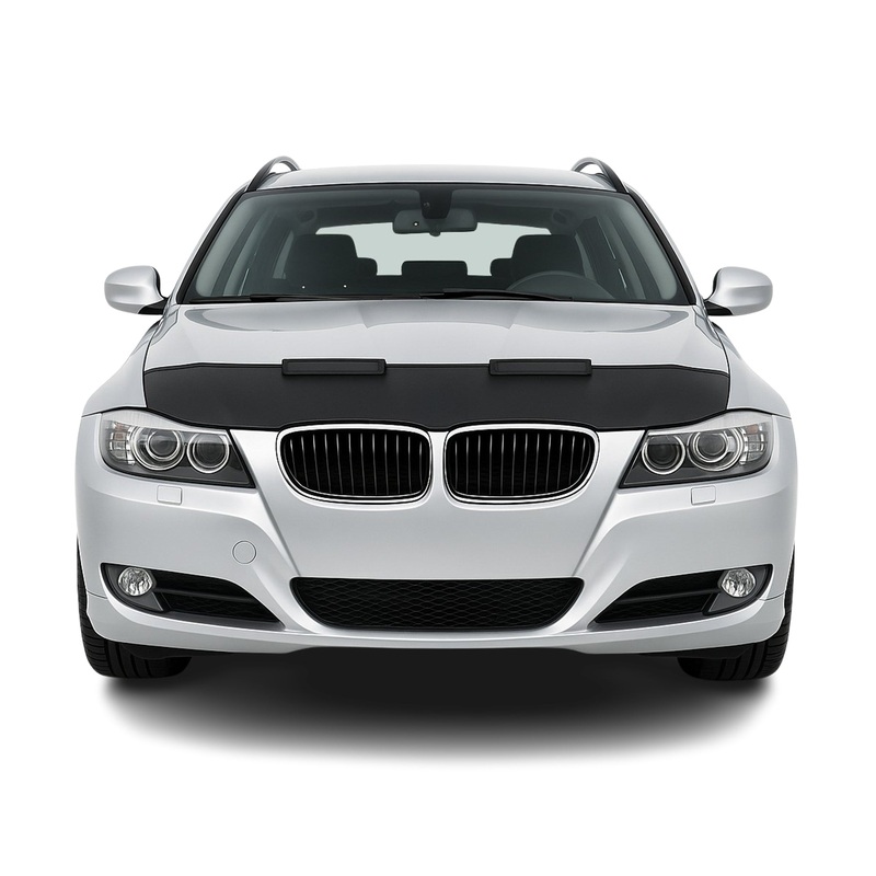 2009-2012 BMW 3 Series E90 E91 Car Bonnet Mask Hood Bra Half Black