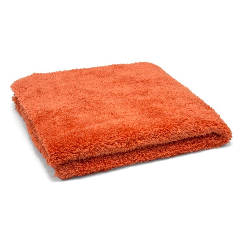 16 x 16 Super Plush 470gsm Orange Microfibre Edgeless Korean Car Detailing Cloth