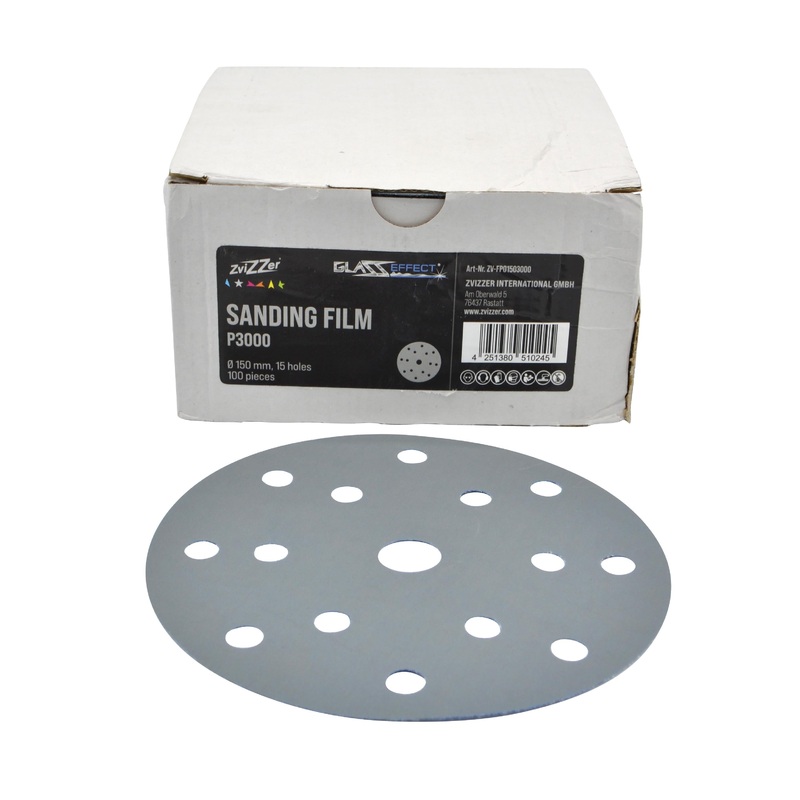Zvizzer Sanding Film P3000|76mm – 3 Holes|150mm – 150 Holes