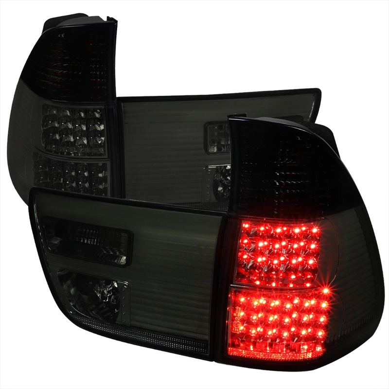 2000-2006 BMW E53 X5 LED Tail Lights – OZ Chrome Housing/Smoke Lens