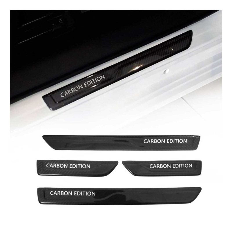 2019-2023 Ford Ranger Door Sill Scuff Plate Scratch Protector Carbon Fiber Edition 4 Pcs