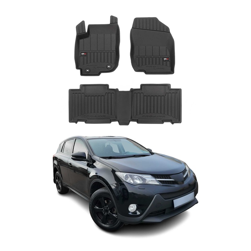 2013-2018 Toyota RAV4 Premium Floor Mats Liners Full Set All Weather Heavy Duty