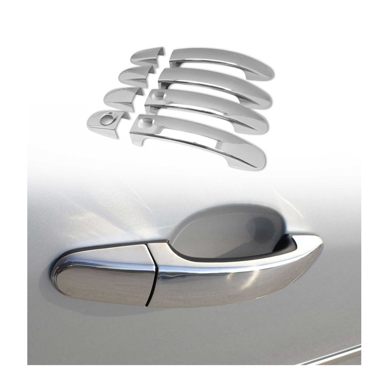 2008-2011 Mercury Mariner Car Door Handle Cover Protector Keyless Stainless Steel Chrome 8Pcs
