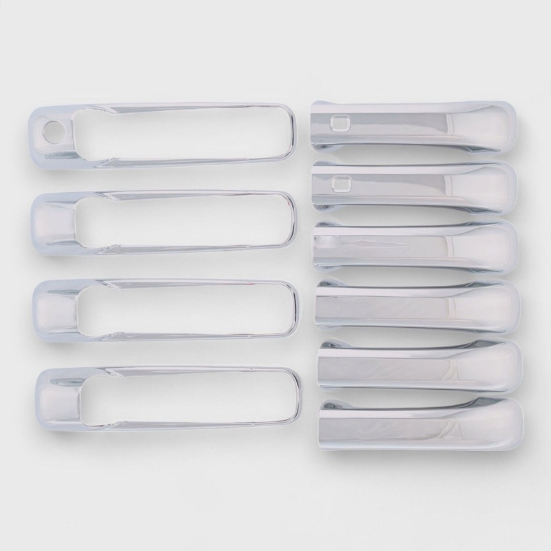 2013-2018 RAM RAM 1500/2500/3500 Door Handle Cover Chrome 10Pcs ABS Plastic