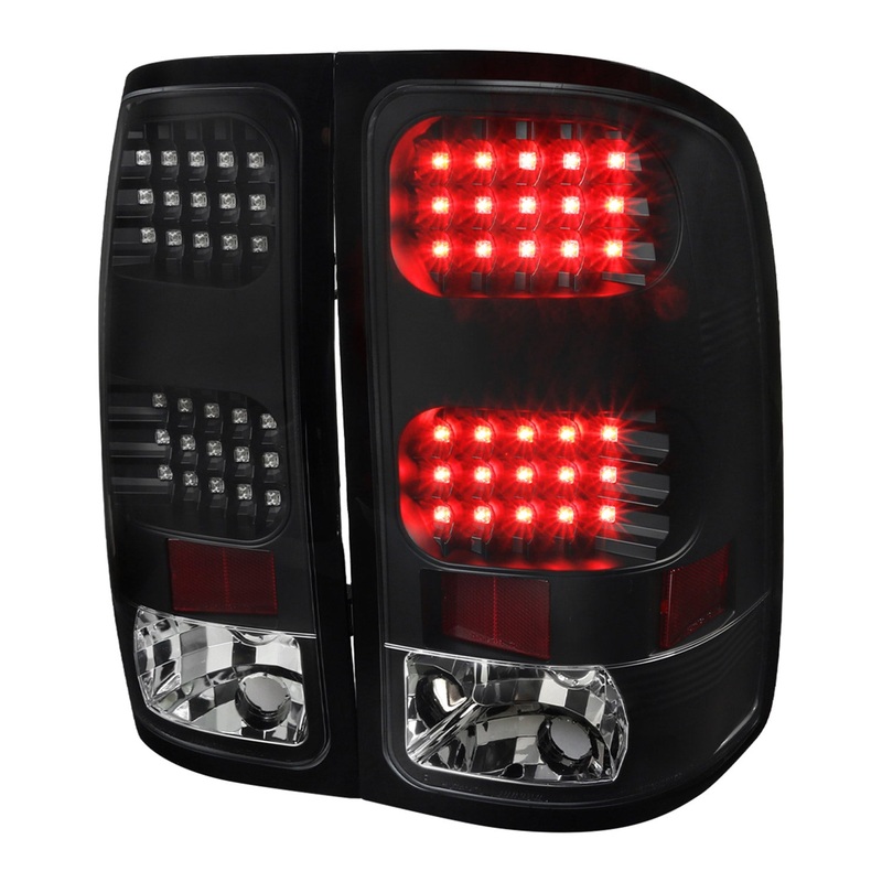 2007-2013 GMC Sierra 1500 2500HD 3500HD LED Tail Lights – V2 Matt Black