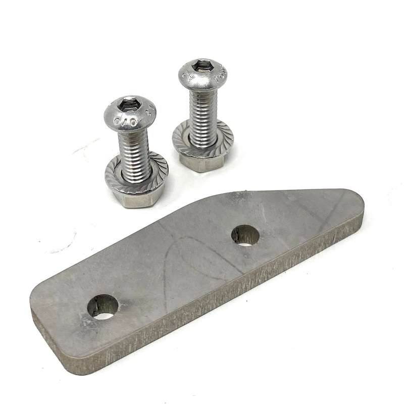 Splitter Endplate Wear Pads / Scuff Plates – Vertical mounting (Titanium pucks)