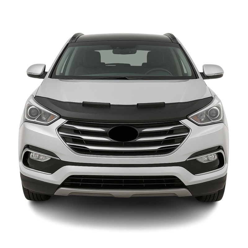 2013-2018 Hyundai Santa Fe Car Bonnet Mask Hood Bra Black 1 Pc