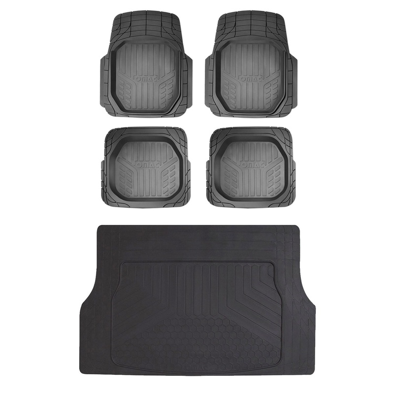 2000-2024 Chevrolet Malibu Semi-Custom fit Floor Mats & Cargo Liner Black