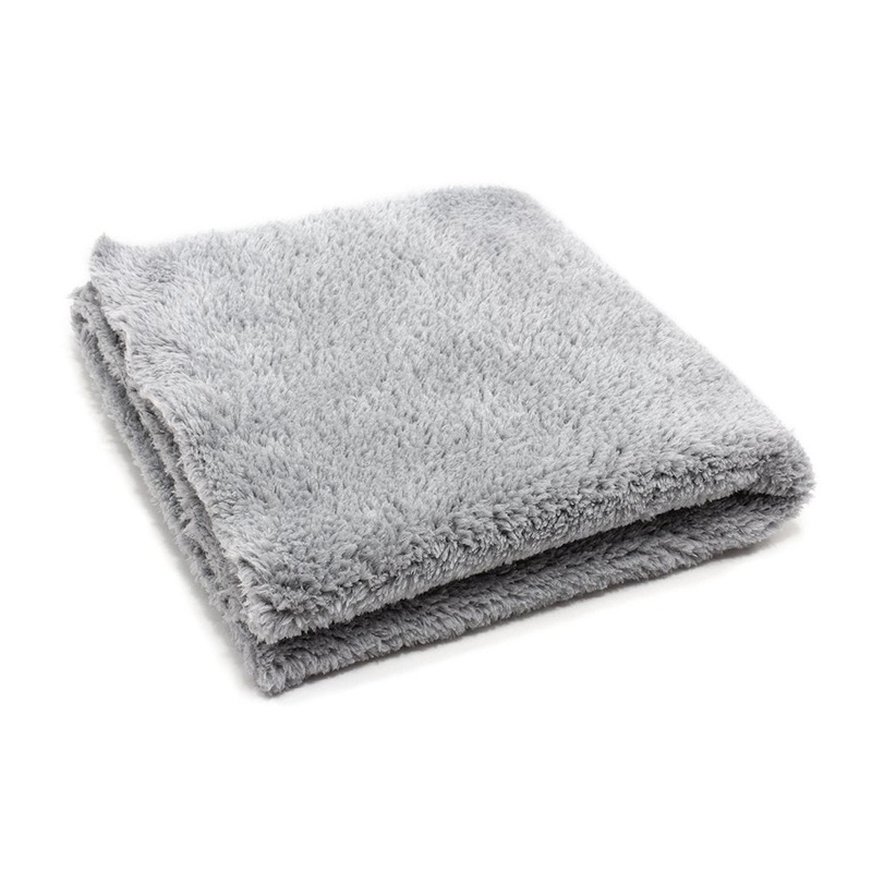 16 x 16 Super Plush 470gsm Grey Microfibre Edgeless Korean Car Detailing Cloth