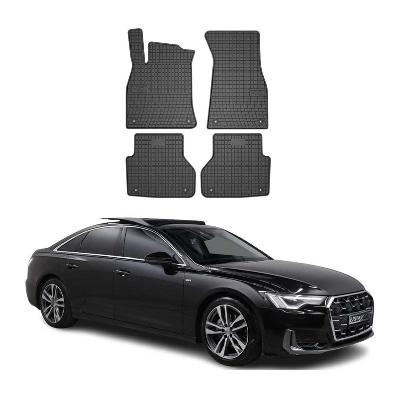 2019-2024 Audi A6 S6 RS6 Sedan Allroad Floor Mats Liners Full Set All Weather Rubber