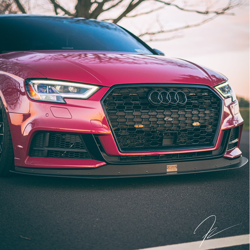Chassis mounted splitter with air dam – Audi 8V S3 Facelift – (2017-2020) V2