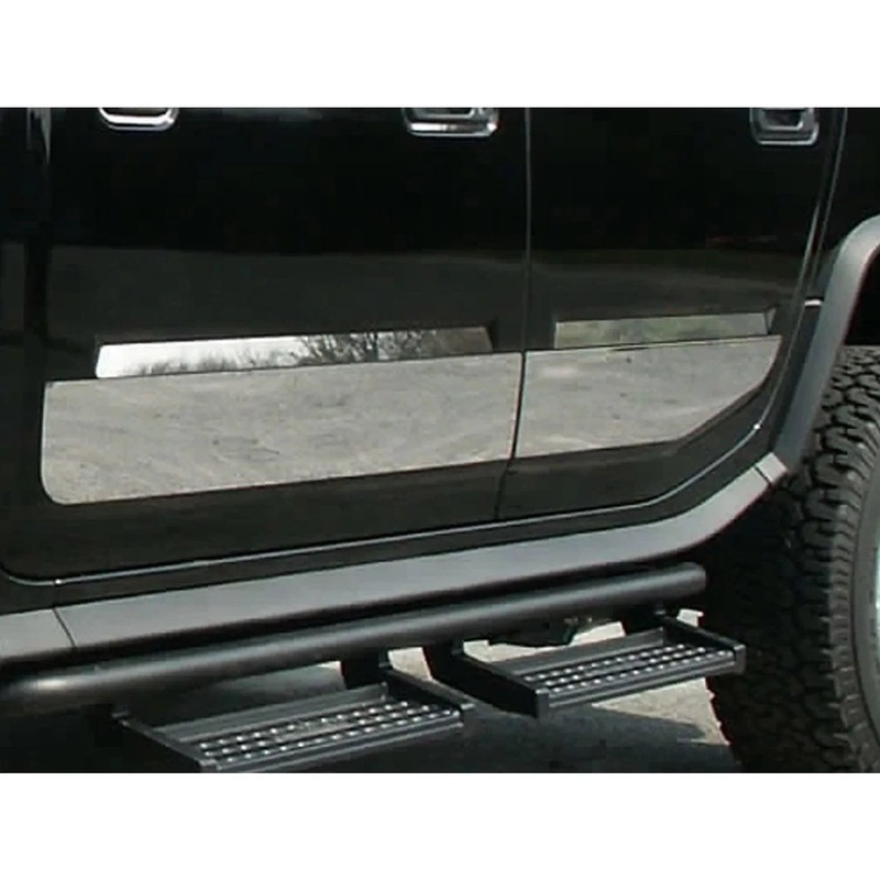 2003-2009 Hummer H2 Stainless Steel Side Accent Trim 4 Pcs