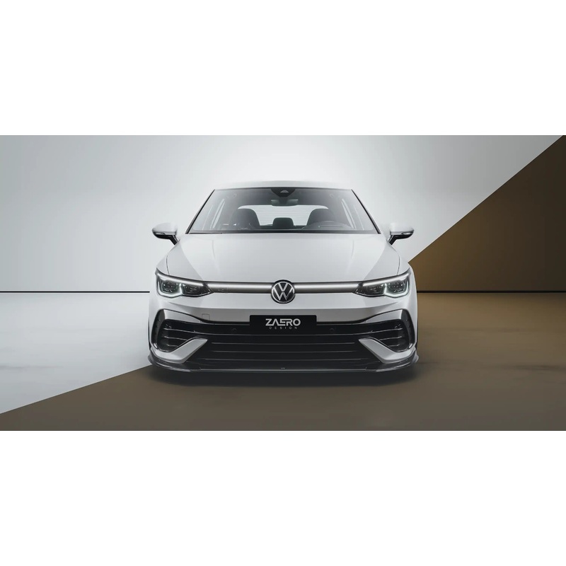 VW Golf R Mk8 EVO-1 Gloss Black Front Splitter