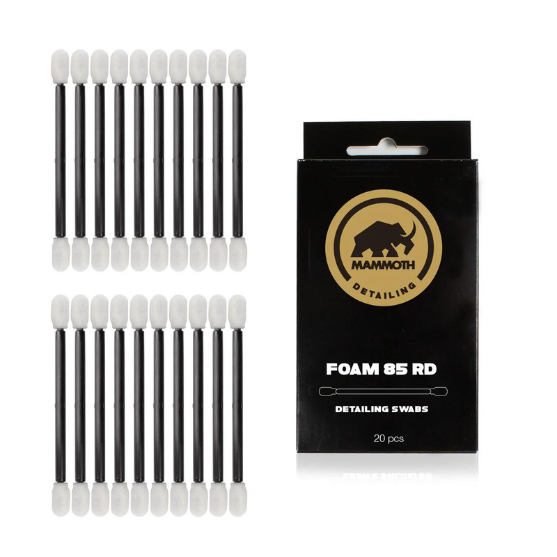 Mammoth Foam 85RD Dual Sided Detailing Swabs – 20 Pack