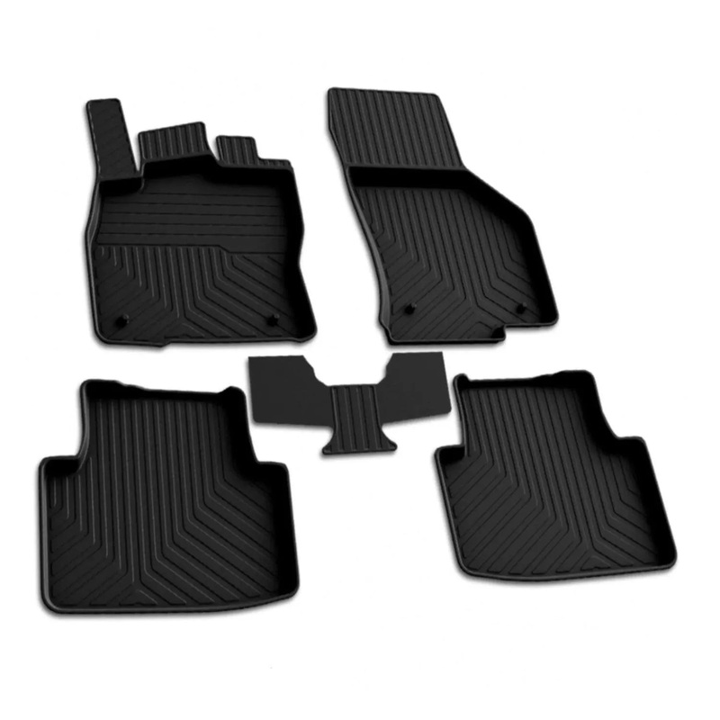 2020-2022 VW Passat B8.5 Floor Mats Liners Full Set All Weather Black