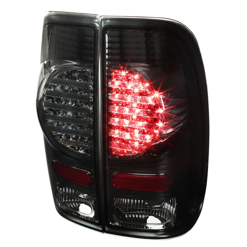 1997-2007 Ford F-150/F-250/350/450/550 V2 LED Tail Lights – RS Chrome/Smoke