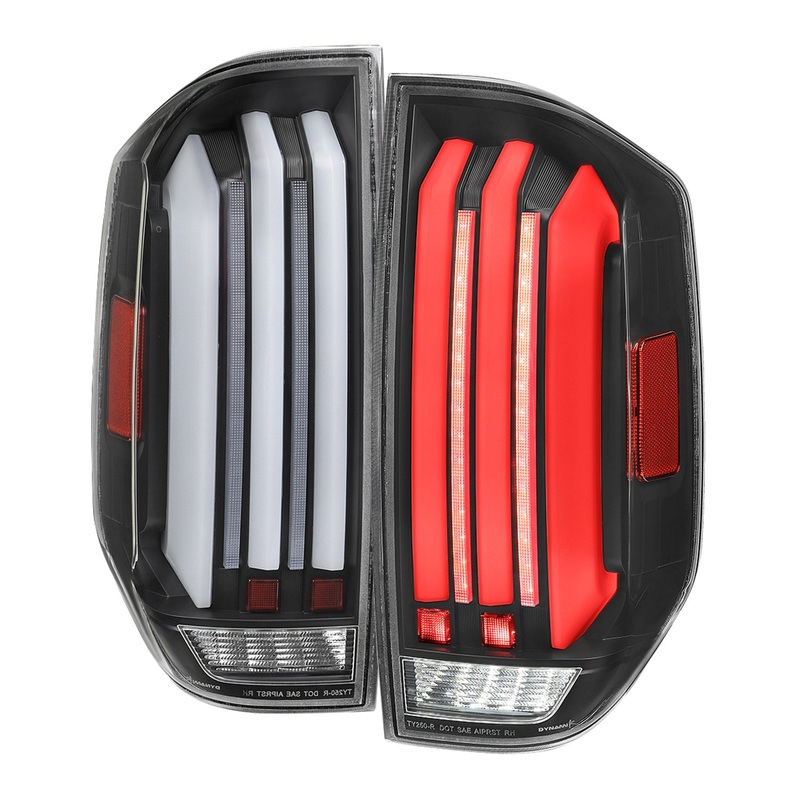 2014-2021 Toyota Tundra Facelift Full LED Tail Lights Turn Signal Matt Black