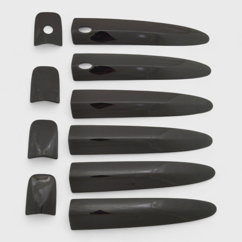 2013-2019 Nissan Sentra Door Handle Cover 4DR ABS Plastic Gloss Black 10 Pcs