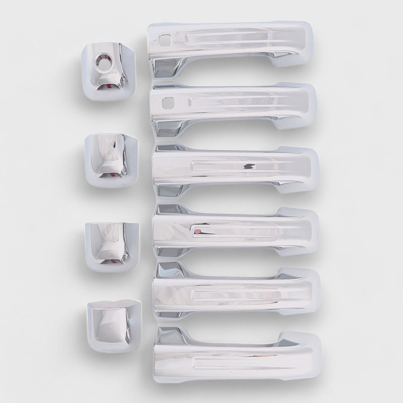 2019-2023 RAM RAM 2500/3500 Door Handle Cover Chrome 10Pcs ABS Plastic