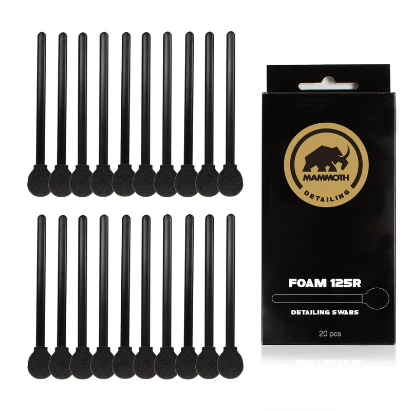 Mammoth Foam 125R Detailing Swabs – 20 Pack