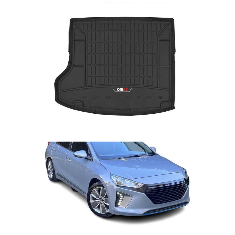 2017-2022 Hyundai Ioniq Hybrid Premium Cargo Liner Trunk Mat All Weather Heavy Duty without subwoofer