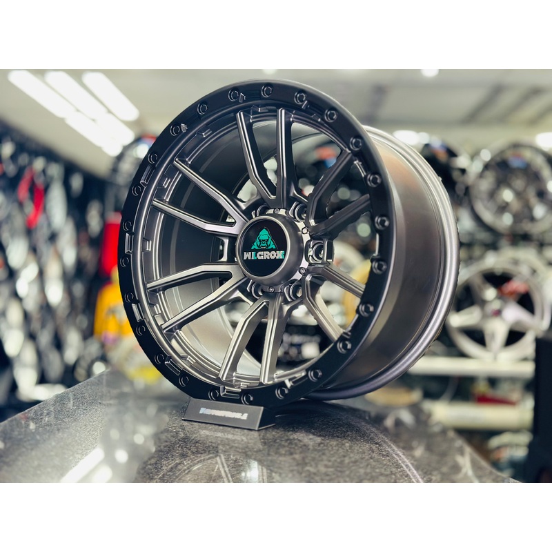 17 AS-BRONCO 6/139 BLACK/ GREY 4×4 wheels