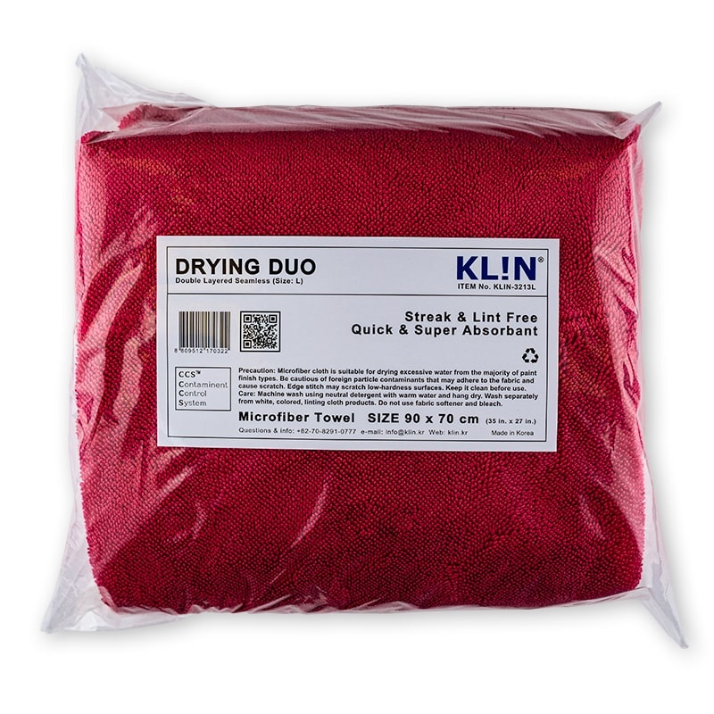 Klin Korea Large Duo Drying Towel – Red