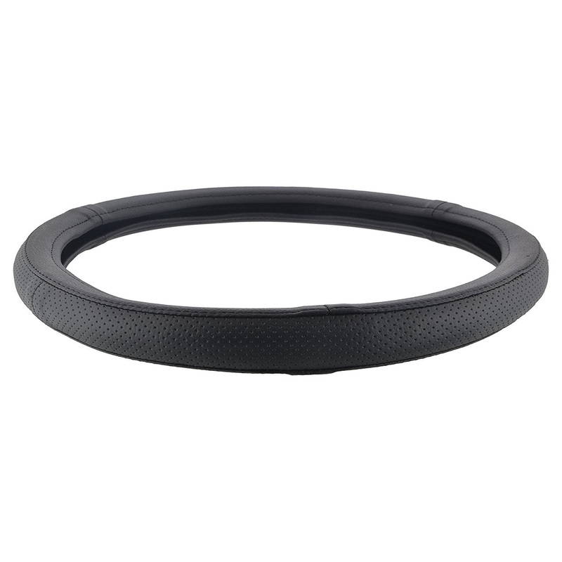 ExtraPGrip Anti-Slip Car Steering Wheel Cover Compatible with Toyota Etios Liva, (Black)