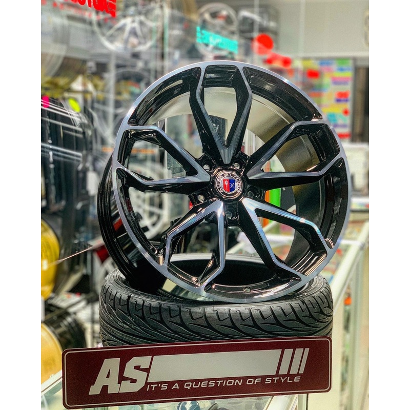 19 AS-F1203  5/120 BLACK MACHINE FACE