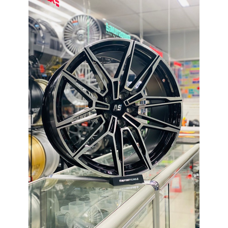 19  M8026/8027 AS-G80 5×112 MACHINE FACE BLK