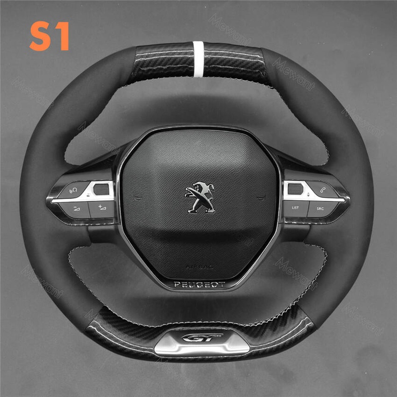 Steering Wheel Cover for Peugeot 208 308 508 2008 3008 5008 Rifter GT/GT Line