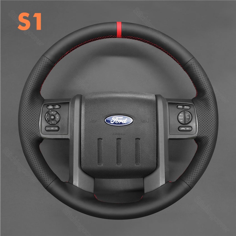 Steering Wheel Cover for Ford F250 F-250 F350 F-350 F550 F-550 Lariat Expedition King Ranch Super duty 2007-2016