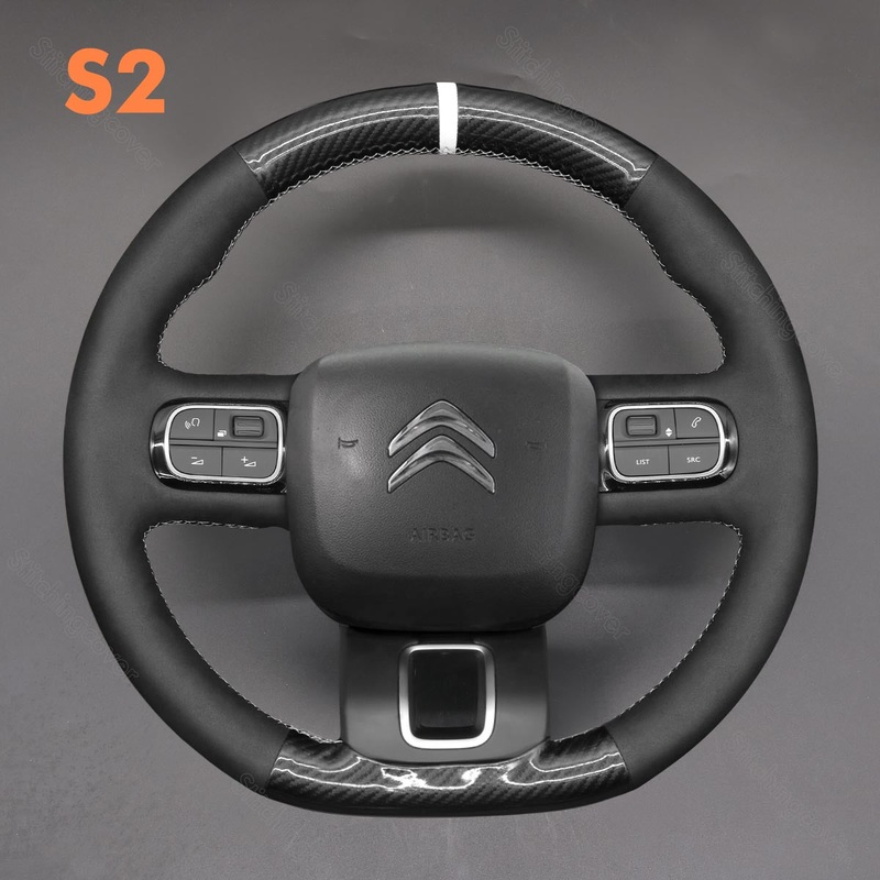 Steering Wheel Cover for Citroen C3 Aircross C5 Berlingo 2016-2025