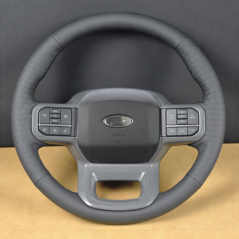 USA Warehouse Steering Wheel Cover for Ford F150 F-150 F-350 F-450 Expedition 2021-2025