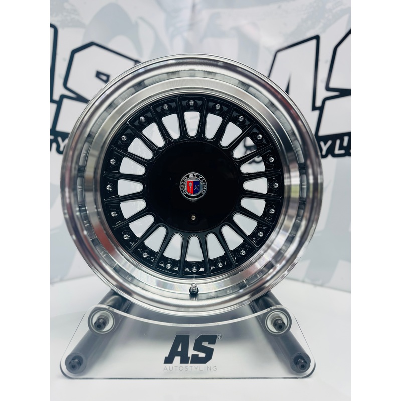 15 AS- ALPINA 7619 4/100 & 4/114 WHEELS Black