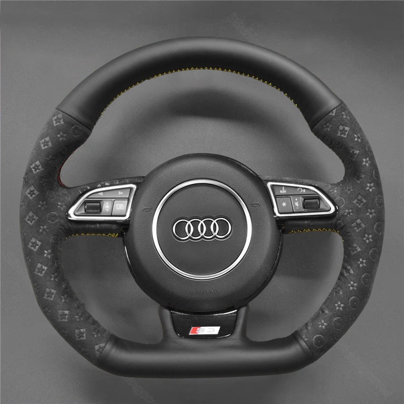 Steering Wheel Cover For Audi A5 A7 RS 5/7 S3 S4 S5 S6 S7 SQ5 2012-2017