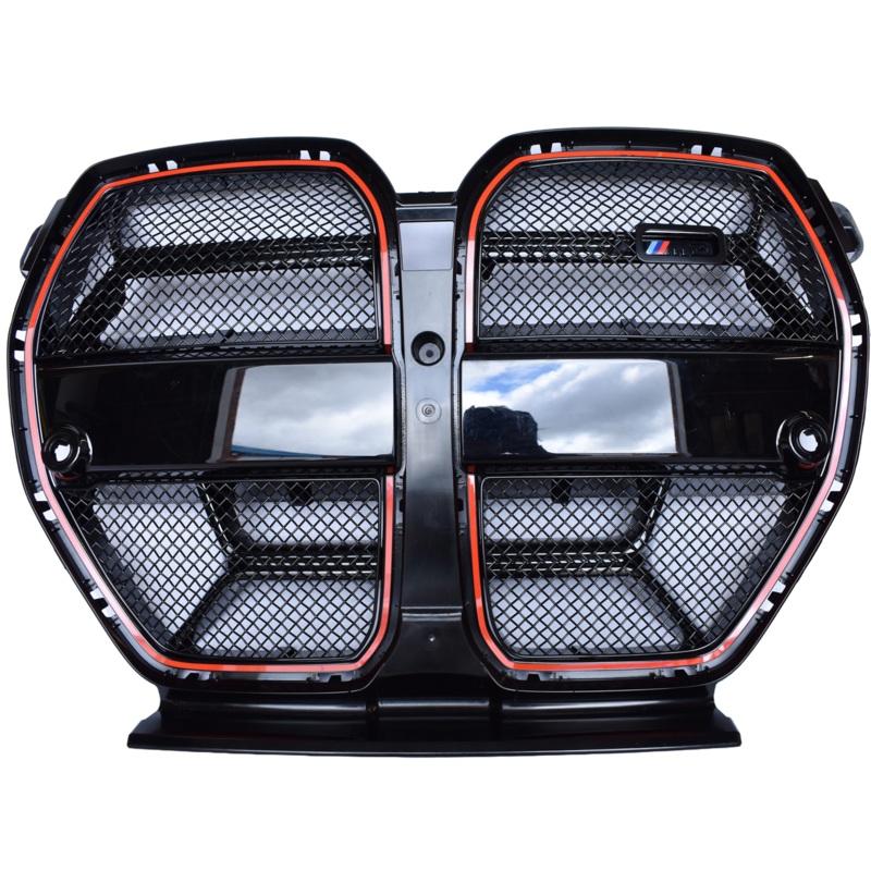 Zunsport Black Front Grille Mesh Set (with CS Badge Cutout) for BMW G8X M3 CS & M4 CS/CSL