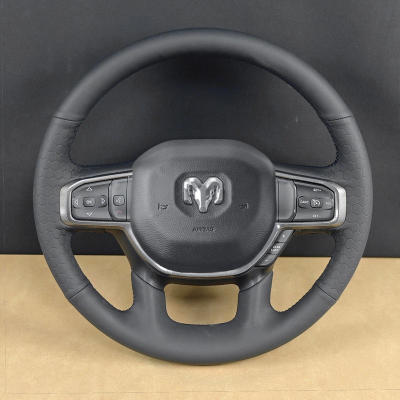 USA Warehouse Steering Wheel Cover for Dodge RAM 1500 2500 3500 2019-2025