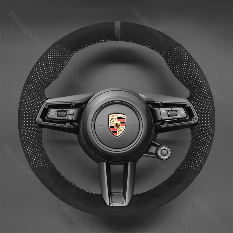 Steering Wheel Cover for Porsche Macan Panamera Taycan 911 992 2019-2025