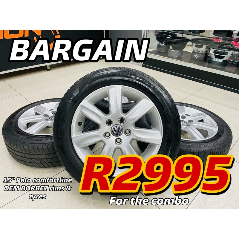 15 POLO 6r comfortline 5/100 pre owned mags & tyres