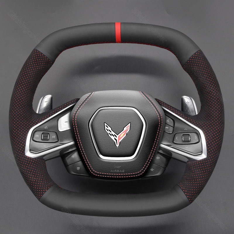Steering Wheel Cover for Chevrolet Corvette C8 stingray Z06 2020-2025