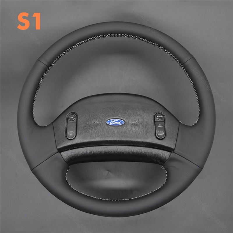 Steering Wheel Cover for Ford F150 F250 F350 Super Duty Bronco E350 1992-1996