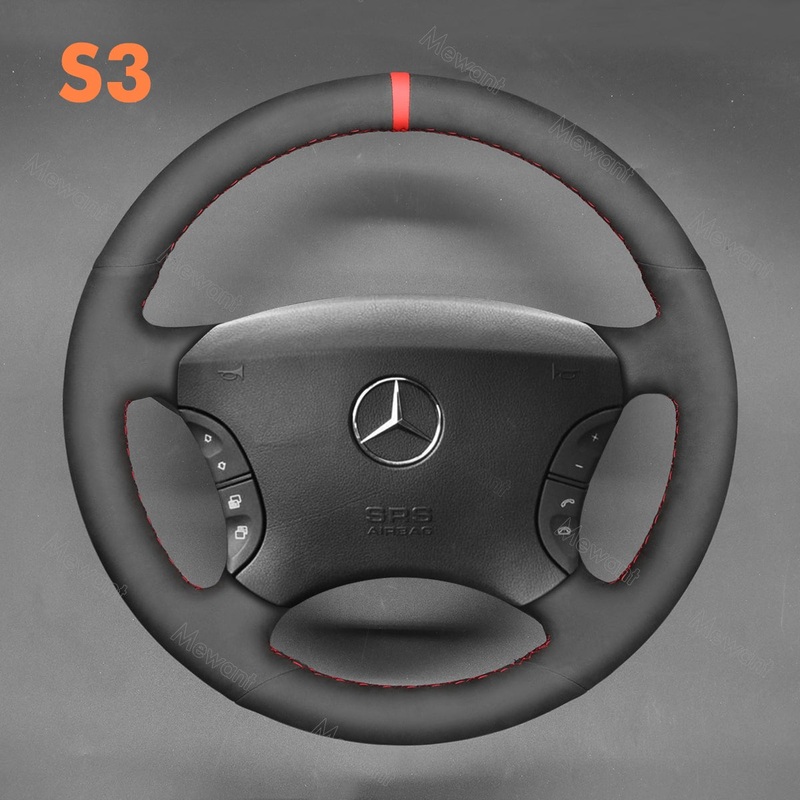 Steering Wheel Cover for Mercedes benz CL-Class C215 S-Class W220 S430 S500 S600 S55 2000-2006