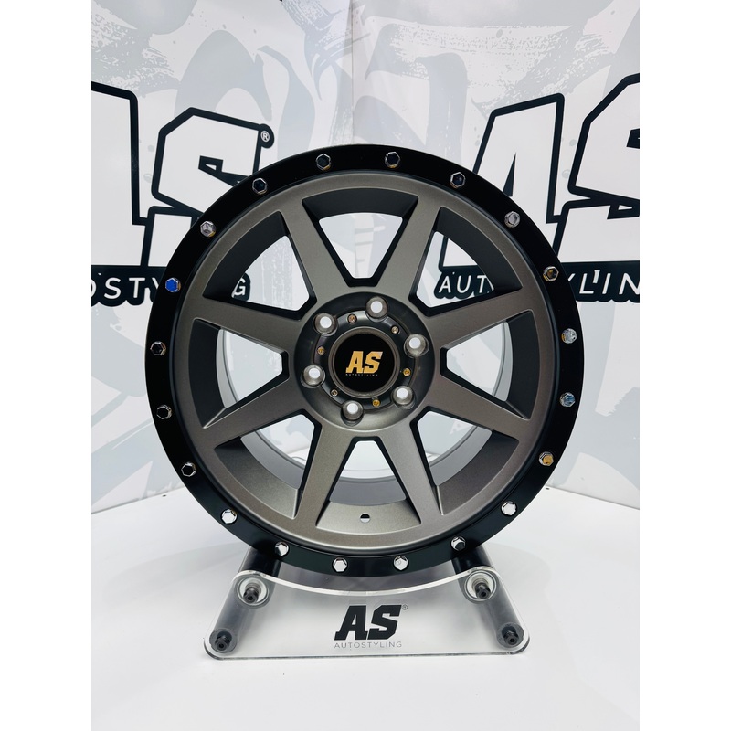 17 AS-8003 4×4 rims  6/139 PCD MATT GREY