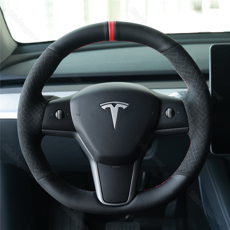 Steering Wheel Cover for Tesla Model 3 Y 3P YP 2017-2023